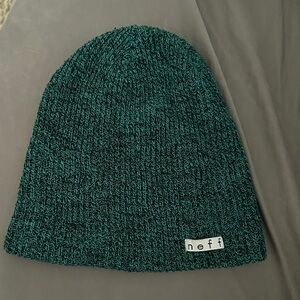 Neff Turquoise and black beanie